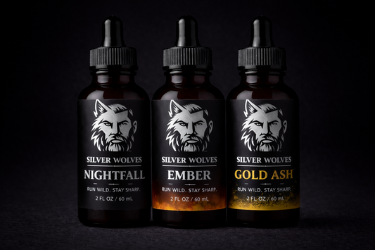 ONE BRAND. THREE MOODS. - SILVER WOLVES PREMIUM BEARD OILS